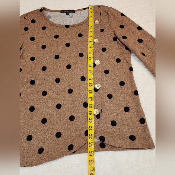 Adrienne Vittadini Polka Dot Sweater, Size Small - Picture 6 of 11